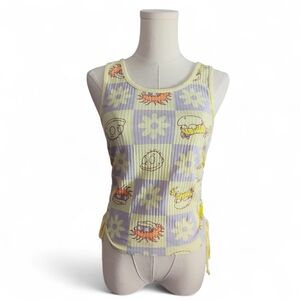 Nickelodeon Rugrats Cinched Graphic Tank Top Womens Size Medium